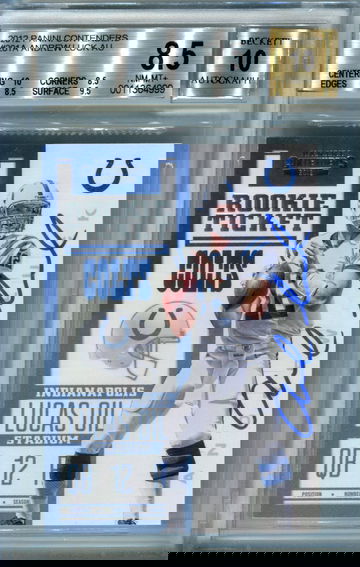 Andrew Luck Contenders Rookie Ticket BGS 8.5 auto 10