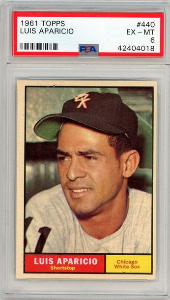 1961 Topps Luis Aparicio #440 PSA 6 P1308