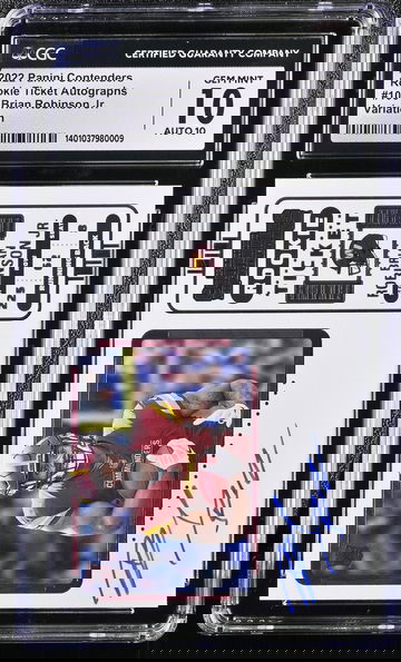 2022 PANINI BRIAN ROBINSON JR. CONTENDERS ROOKIE TICKET AUTOGRAPHS #106 CGC 10 FT.C2.47