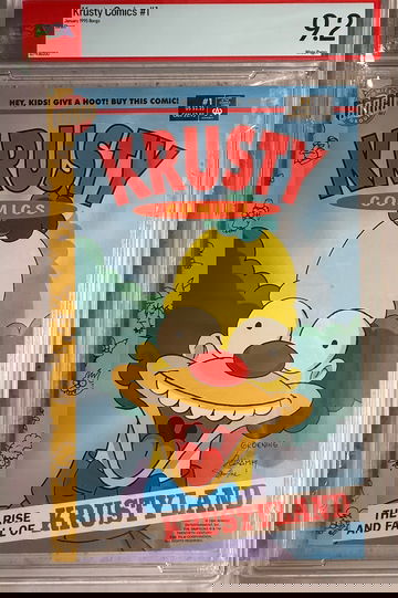 Krusty Comics #1 (1993) CGC 9.2 White Pages – Bongo Comics – Simpsons