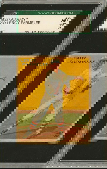 1933 Goudey Leroy Parmelee #239 SGC 3 P1364