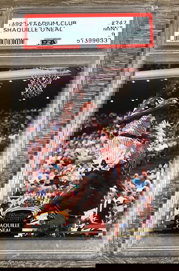 SHAQUILLE O’NEAL 1992-93 Topps Stadium Club Draft Pick RC #247 PSA 9 MINT