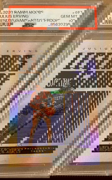 2020 Hoops Julius Erving Legends Of The Game Artist Proof    PSA 10  