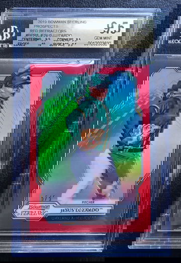 JESUS LUZARDO '19 BOWMAN STERLING RED REFRACTOR #BPR-8 POP 1