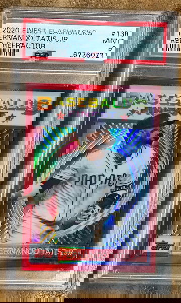 2020 Topps Finest Flashbacks Fernando Tatis Jr. Red Refractor #5/5 PSA 9 - pop 1 and none higher