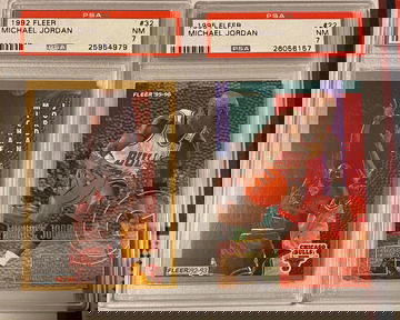 Michael Jordan 1992 1995 Fleer PSA 7 lot 
