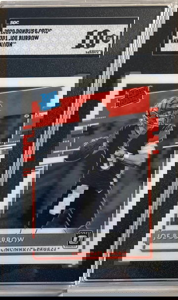 2020 Panini Donruss Optic Football #301 Joe Burrow RC Rookie Variation SP SGC 10