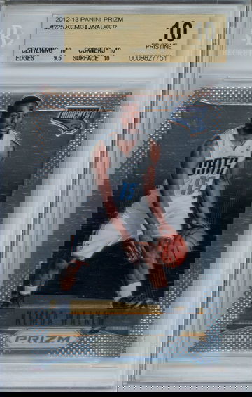 KEMBA WALKER 2012 PANINI PRIZM BGS BECKETT PRISTINE 10