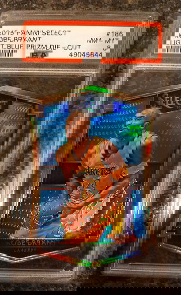 Kobe Bryant 2015 Select Light Blue Die Cut /199 PSA