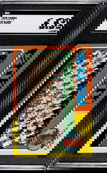 1975 Topps #531 Cincinnati Reds Team Card SGC 6.5 EXMT+