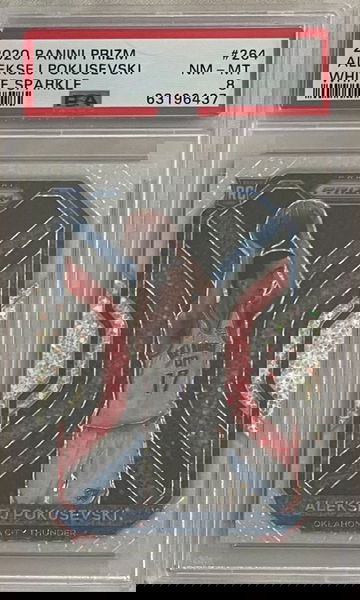 2020-21 Prizm White Sparkle Aleksej Pokusevski - PSA 8 - POP 1