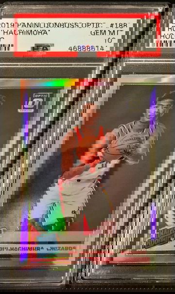 2019 Optic Holo Rui Hachimura Rookie PSA 10