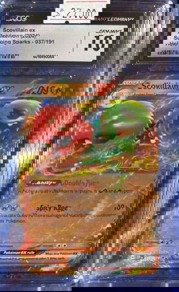 2024 Pokémon Scovillain ex Surging Sparks 037/191 CGC 10 Gem Mint