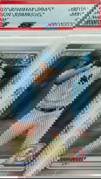 2020 BOWMAN DRAFT JASSON DOMINGUEZ CHROME PSA 9 MINT #BD151