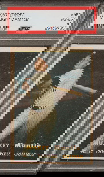 1957 MICKEY MANTLE TOPPS PSA 4