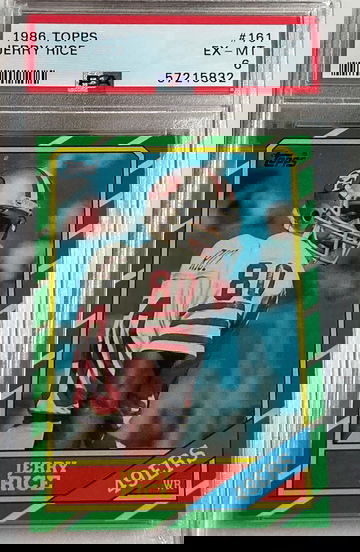 1986 Topps Jerry Rice PSA 6