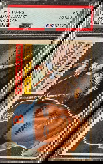 1956 Topps Ted Williams PSA 4 HOF #5 Gray Back Pop 360 Only 870 Higher.