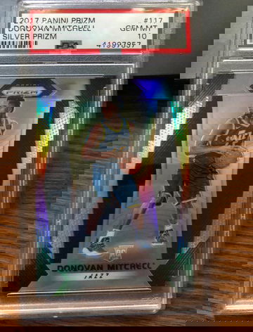 Donovan Mitchell Prizm Silver Rookie rc