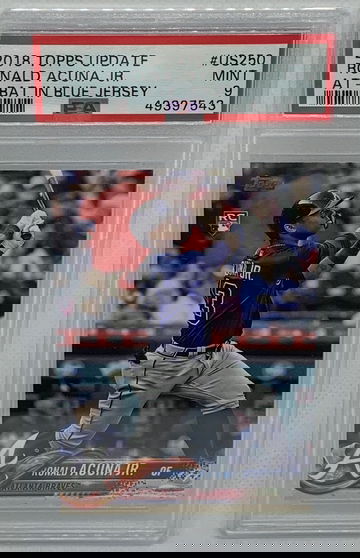 2018 Topps Update RONALD ACUNA JR PSA 9 MINT RC BRAVES #US250