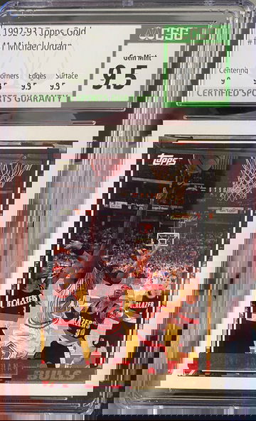 1992 Topps Gold Michael Jordan #141 CSG 9.5 PSA 