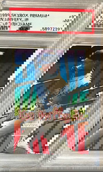 Ken Griffey JR. 1999 Skybox Premium  Soul of the Game Insert #9 - PSA 7 (pop 1)