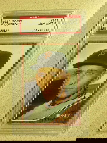 1962 Topps #578 Jim Duffalo PSA 8 NM-MT GIANTS