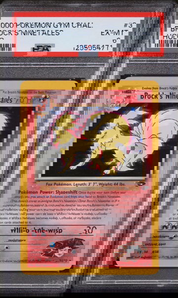 2000 Pokemon Gym Challenge Holo Brock's Ninetales #3 PSA 6