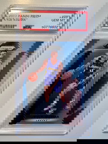 2017 Panini Prizm Kyle Kuzma Base ROOKIE RC #283 PSA 10