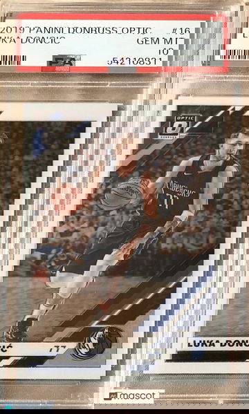 LUKA DONCIC 2019 Panini Donruss Optic #16 PSA 10 Gem Mint Dallas Mavericks 🏀