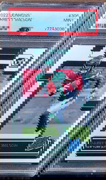 2022 GARRETT WILSON Panini Donruss Rated Rookie PSA 9 RC #306