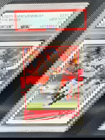 2020 Donruss Tom Brady #230 SP Variation PSA 10 Gem Mint