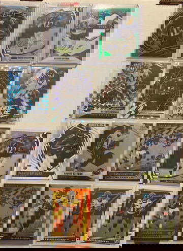 2021 Rashod Bateman 14 card, 2 autograph including 3color RPA 5/10!