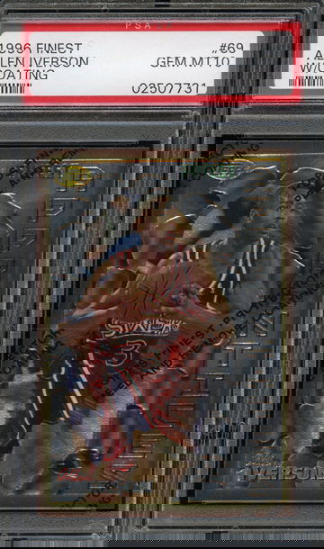 1996 Finest Allen Iverson PSA 10