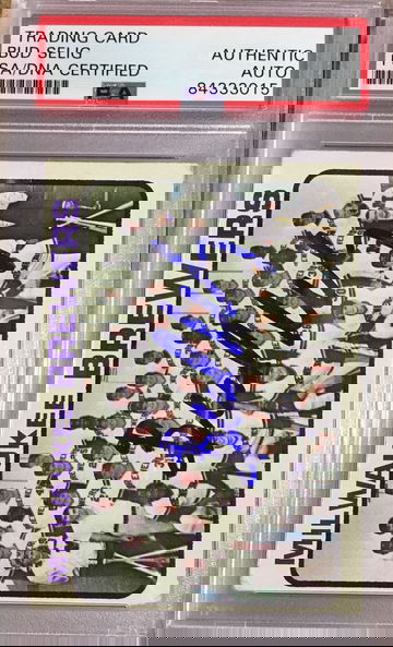 Bud Selig Auto PSA/DNA 1973 Team Card Brewers Commissioner 