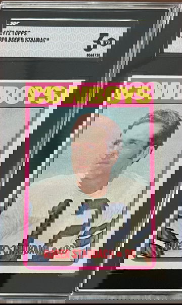 1972 Topps Roger Staubach RC SGC 3