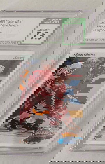 Sergei Fedorov 1990-91 Upper Deck French CSG 7.5 Rookie #365
