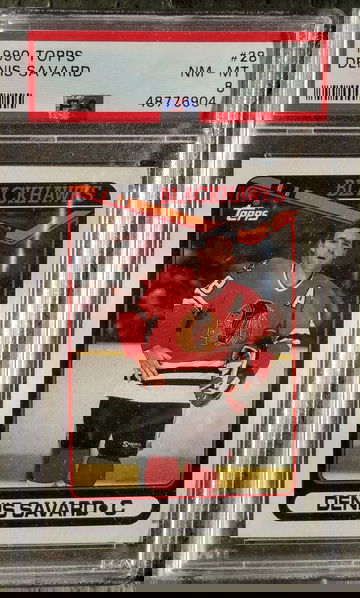 1990-91 Topps Dennis Savard PSA 8