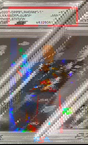 2020 Topps Chrome Alexander Albon Sapphire #5 PSA 9 Formula 1 F1