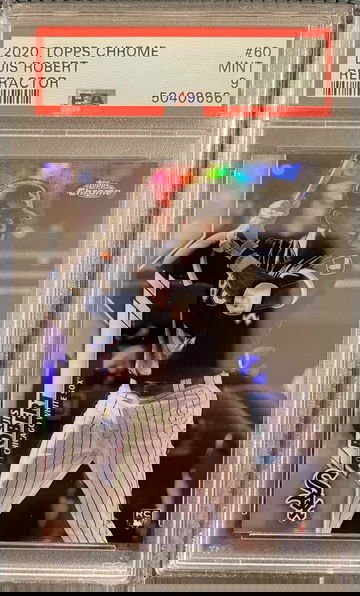2020 Topps Chrome Luis Robert Refractor PSA 9