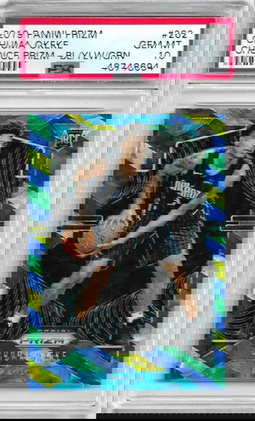 2019-20 Prizm Choice Chuma Okeke Blue Yellow Green ROOKIE RC PSA 10 #262