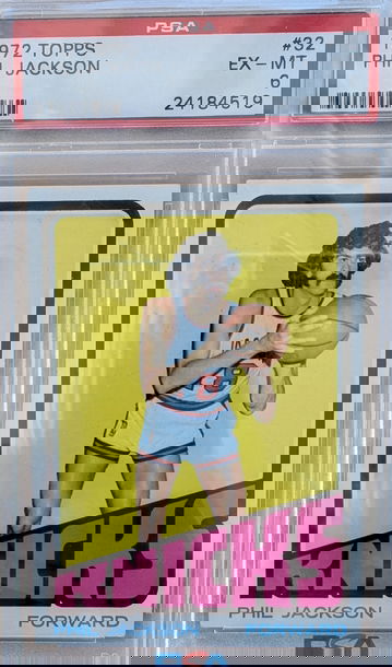 1972 Topps Phil Jackson HoF RC PSA 6
