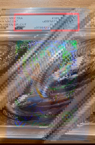 2023 Spectra Puka Nacua RC Neon Green PSA 10 