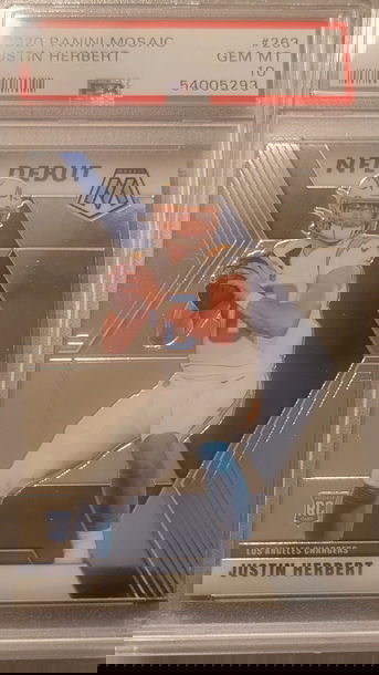 2020 Mosaic Justin Herbert PSA 10