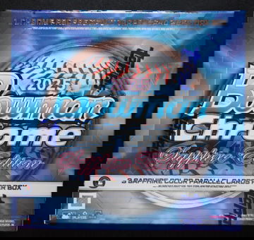 2025 Bowman Chrome Baseball SAPPHIRE Box - New, Sealed, Unopened - In Hand