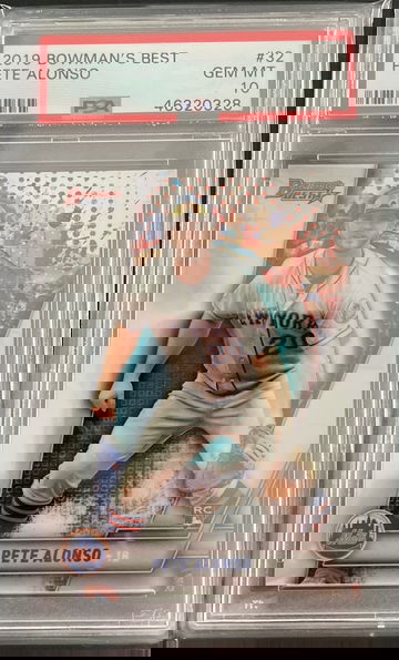 2019 Pete Alonso Bowman’s Best RC Rookie Mets PSA 10 #32