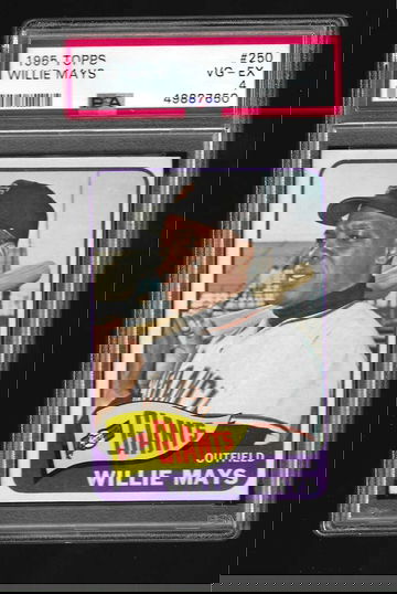 1965 TOPPS WILLIE MAYS PSA 4