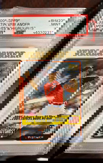 2005 Topps Updates & Highlights #UH220 Justin Verlander PSA 9