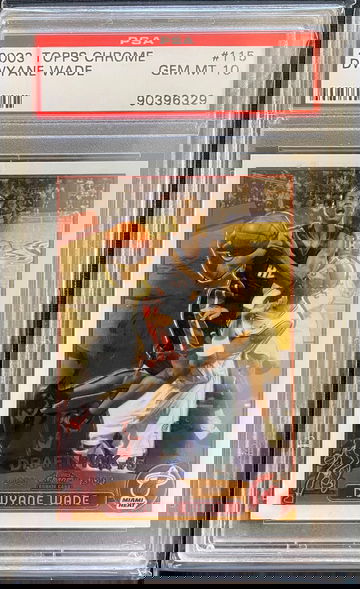 2003 TOPPS CHROME DWYANE WADE PSA 10