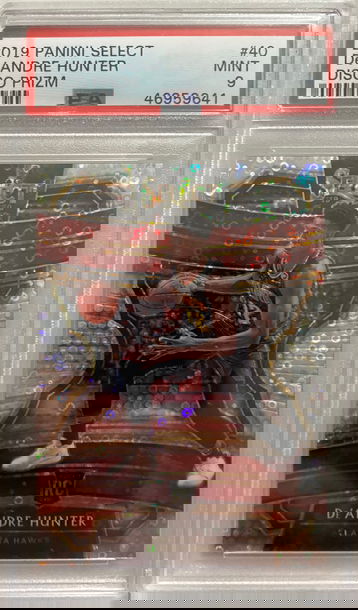 2019 Panini Select De’Andre Hunter Disco Prizm PSA 9