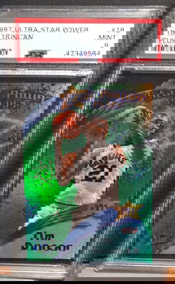 1997 Ultra Star Power Plus TIM DUNCAN RC PSA 9